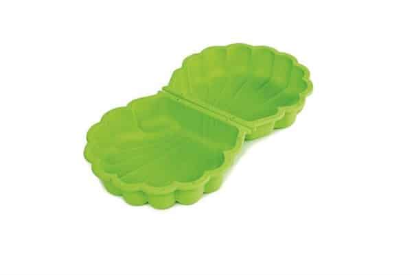 Paradiso Toys - Sandkasse i plast, muslingeskal lille, sæt med 2 stk. i grøn
