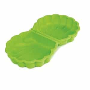 Paradiso Toys - Sandkasse i plast, muslingeskal lille, sæt med 2 stk. i grøn